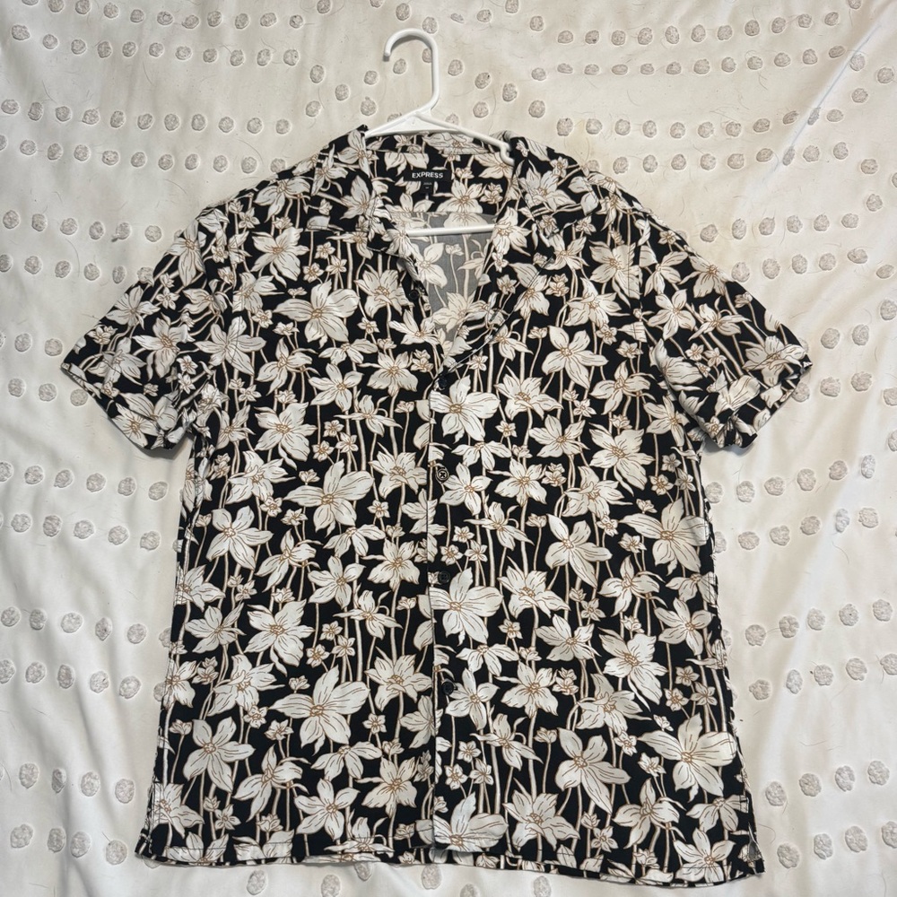Tommy Bahama Black Floral Shirt